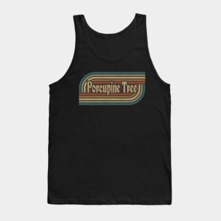 Porcupine Tree Vintage Stripes Tank Top